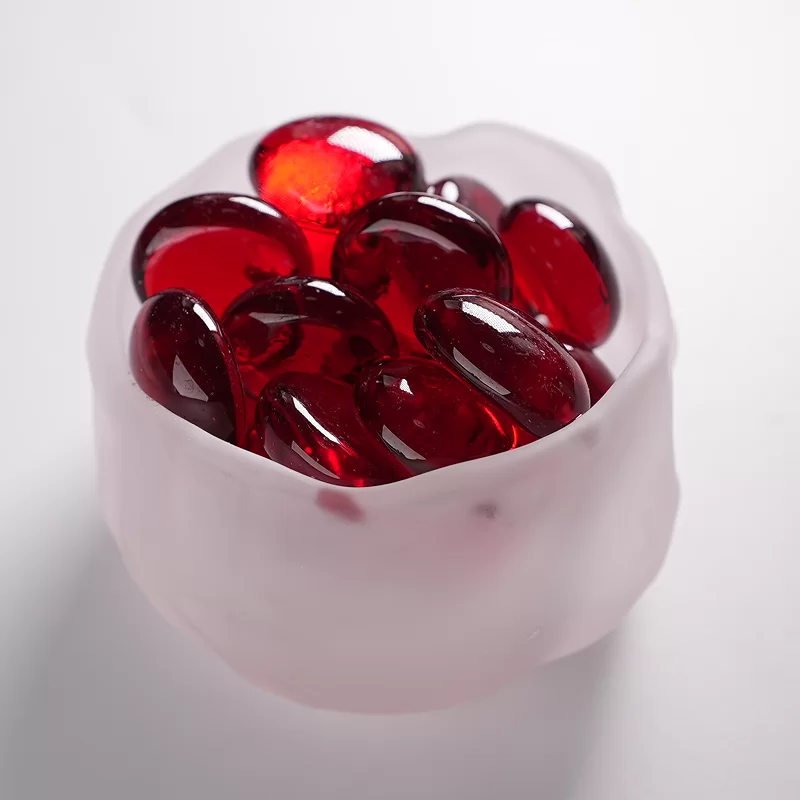 Batu Kacang Mete Kaca, Manik-manik Kaca Datar Digunakan Untuk Dekorasi