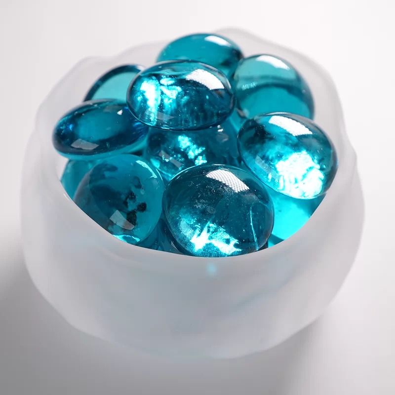 Batu Kacang Mete Kaca, Manik-manik Kaca Datar Digunakan Untuk Dekorasi