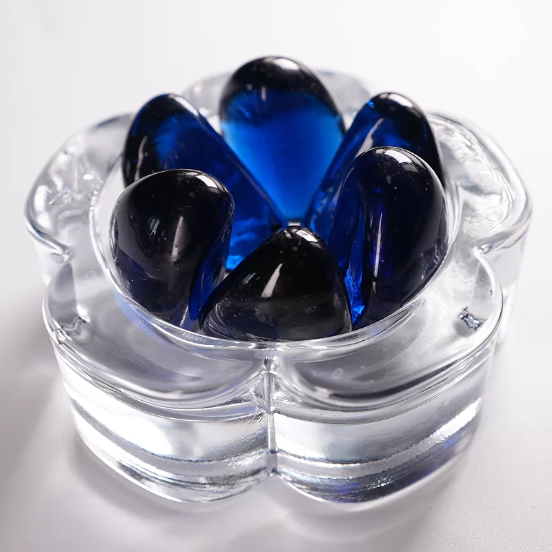 Batu Kacang Mete Kaca, Manik-manik Kaca Datar Digunakan Untuk Dekorasi