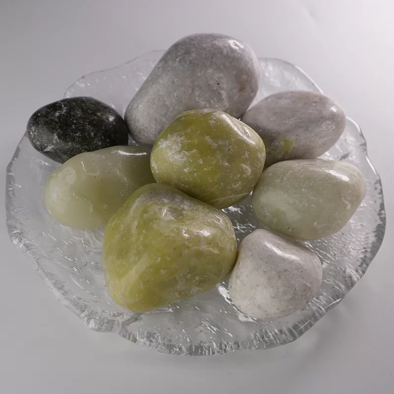 Batu Cobble Berwarna-warni/Putih/Hitam/Kuning Alami Untuk Lansekap Taman